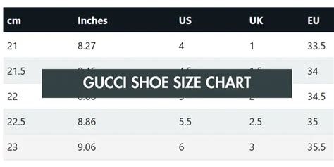 9.5 gucci size chart|gucci shoe size chart women's.